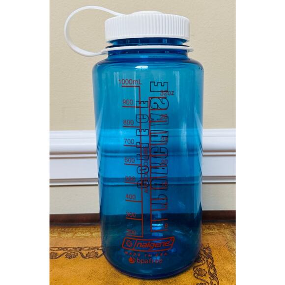 Nalgene Purchase College Blue 32 oz BPA Free USA Made Wide Mouth Water Bottle - Picture 3 of 6